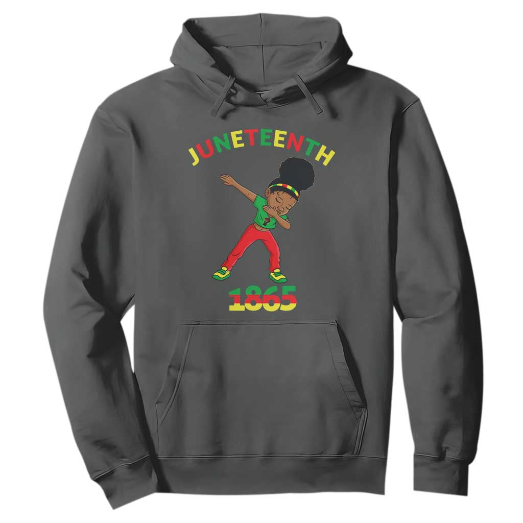 Funny Black History Hoodie Dabbing Black Princess Juneteenth 1865