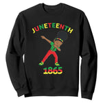 Funny Black History Sweatshirt Dabbing Black Princess Juneteenth 1865