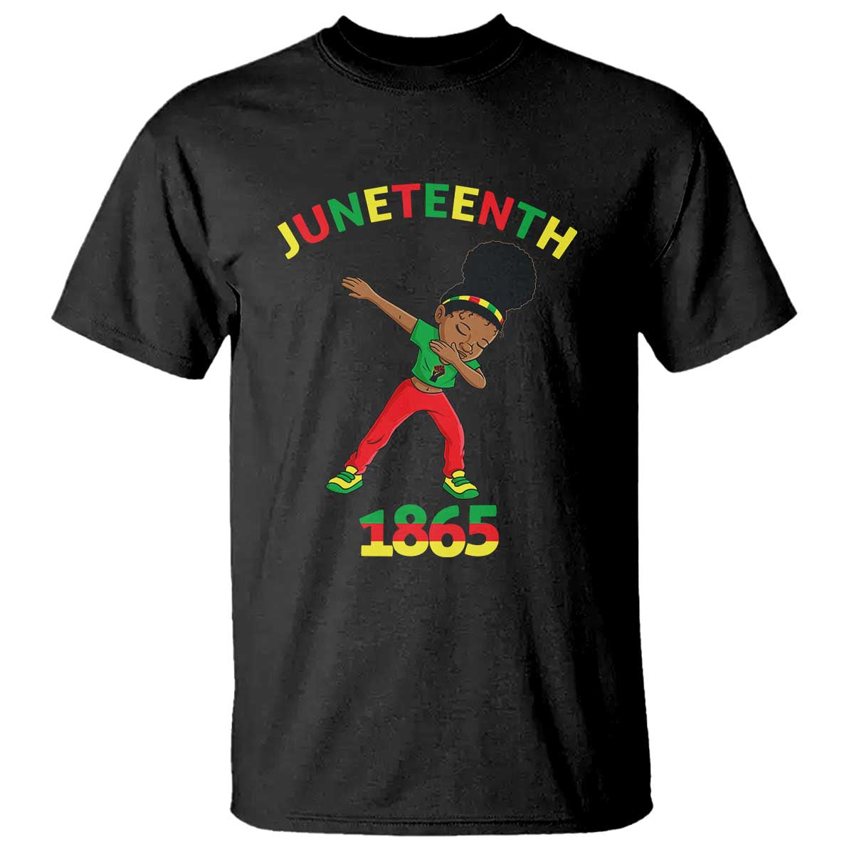 Funny Black History T Shirt Dabbing Black Princess Juneteenth 1865