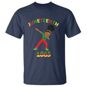 Funny Black History T Shirt Dabbing Black Princess Juneteenth 1865