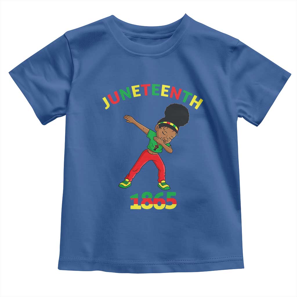 Funny Black History Toddler T Shirt Dabbing Black Princess Juneteenth 1865