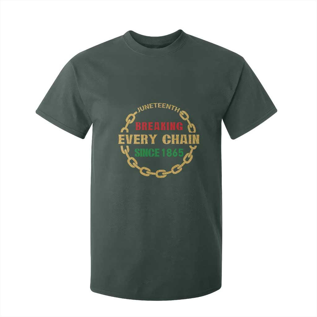Juneteenth 1865 T Shirt For Kid Breaking Every Chain Black Freedom June 19th