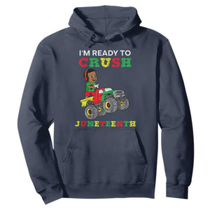 Black Boy Gamer Hoodie I'm Ready To Crush Juneteenth for Boys Toddler
