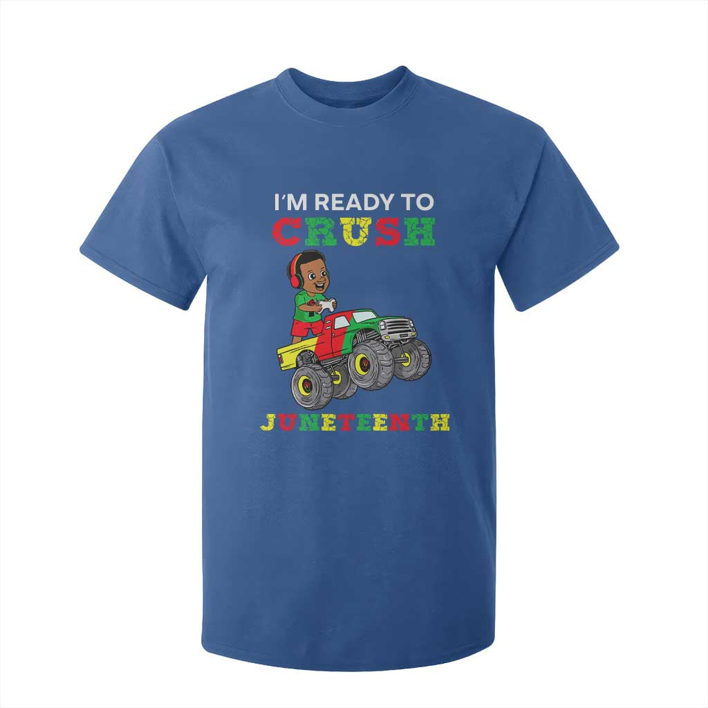 Black Boy Gamer T Shirt For Kid I'm Ready To Crush Juneteenth for Boys Toddler