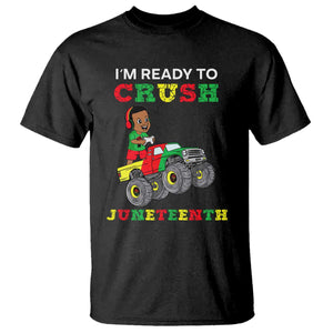 Black Boy Gamer T Shirt I'm Ready To Crush Juneteenth for Boys Toddler