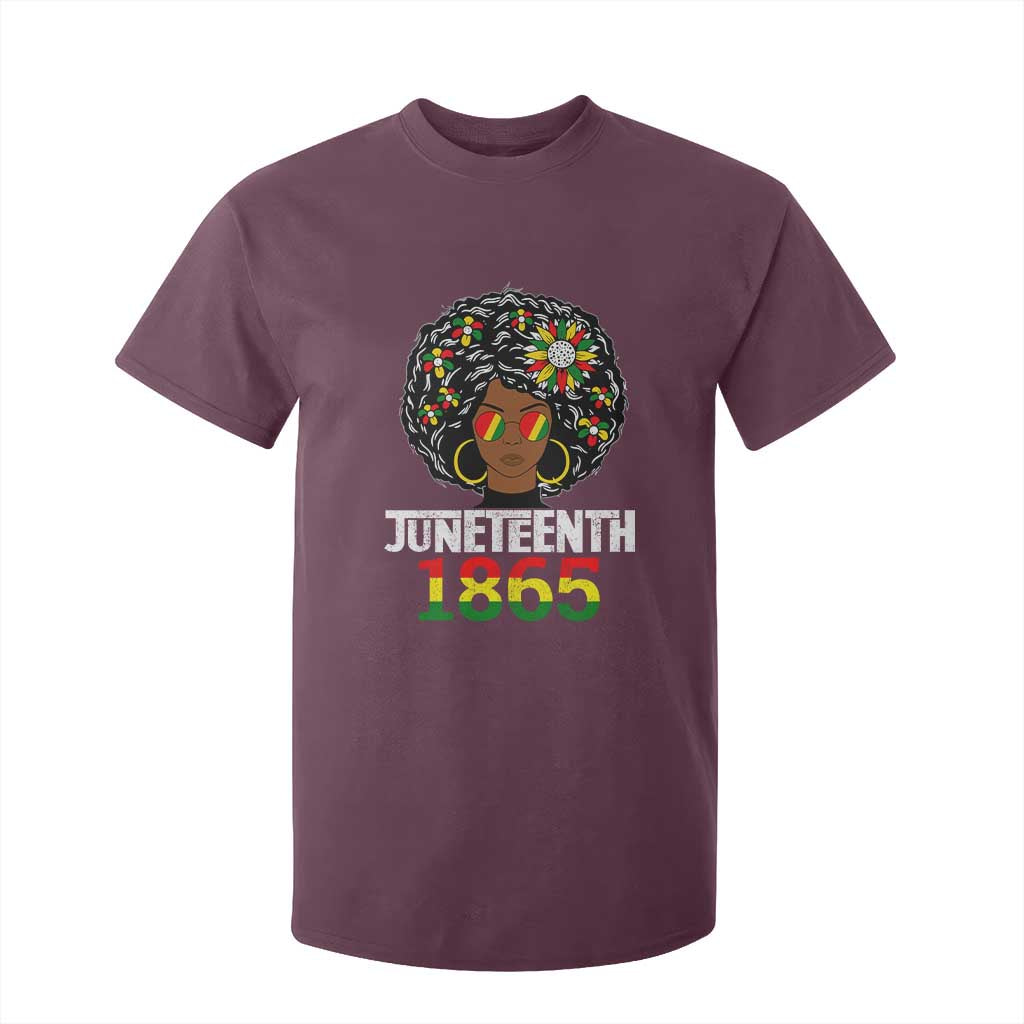Afro Black Queen Juneteenth 1865 T Shirt For Kid