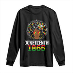Afro Black Queen Juneteenth 1865 Long Sleeve Shirt
