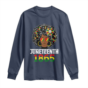 Afro Black Queen Juneteenth 1865 Long Sleeve Shirt