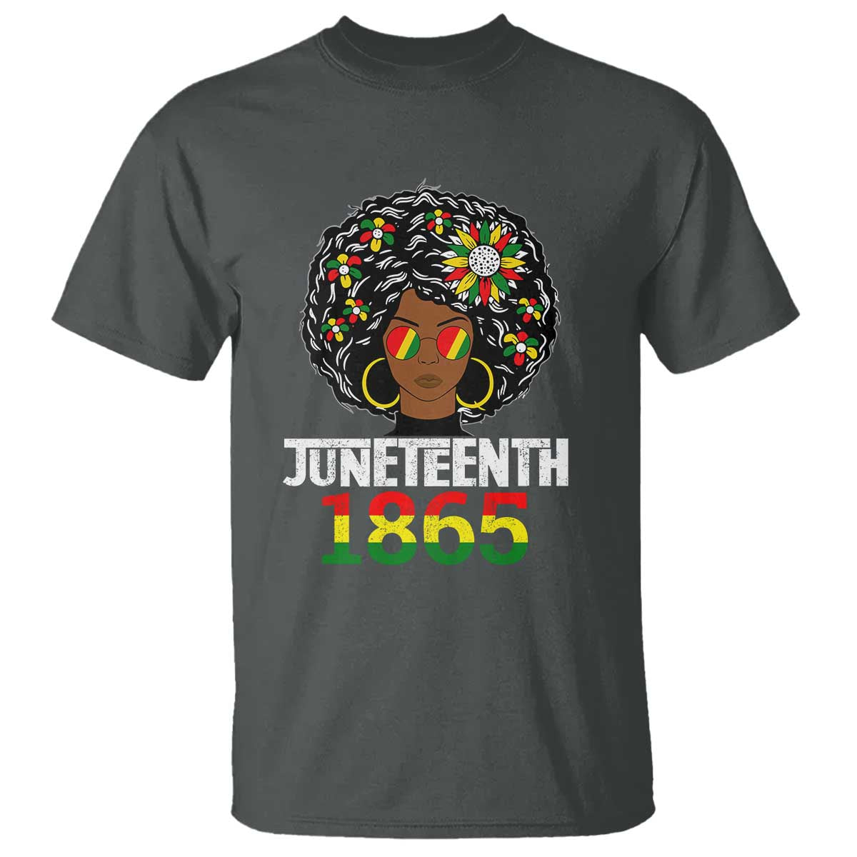 Afro Black Queen Juneteenth 1865 T Shirt
