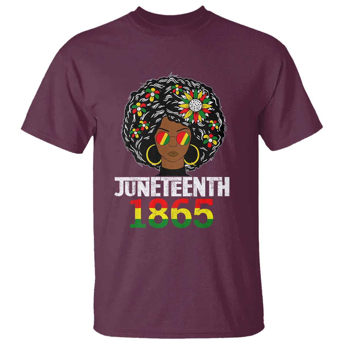 Afro Black Queen Juneteenth 1865 T Shirt