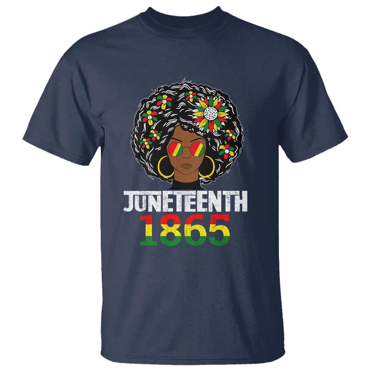 Afro Black Queen Juneteenth 1865 T Shirt