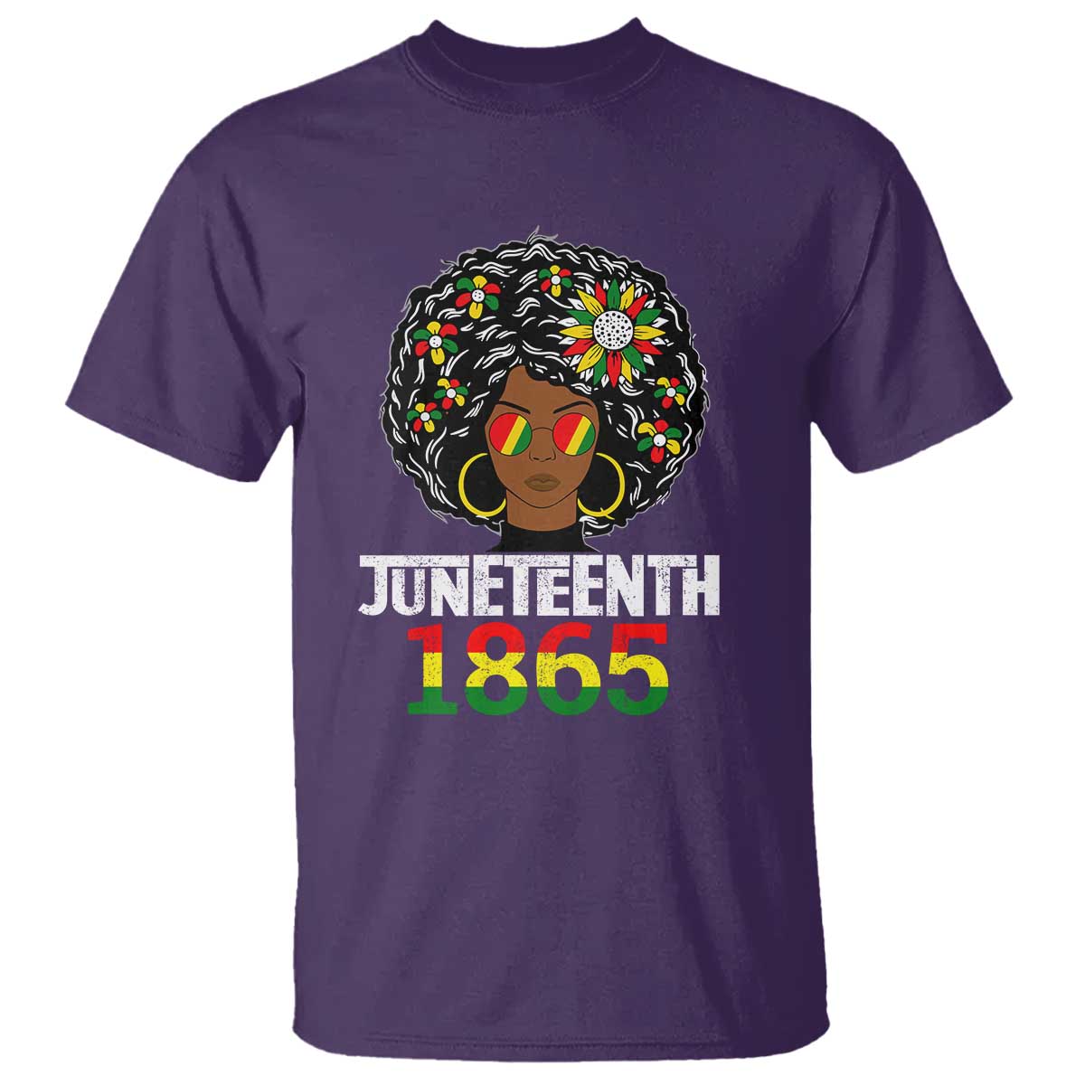 Afro Black Queen Juneteenth 1865 T Shirt