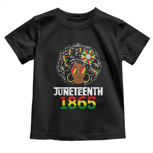 Afro Black Queen Juneteenth 1865 Toddler T Shirt
