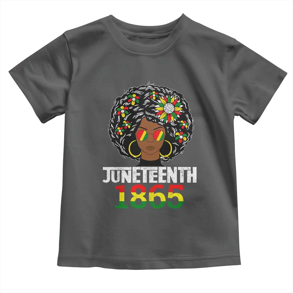 Afro Black Queen Juneteenth 1865 Toddler T Shirt