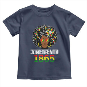 Afro Black Queen Juneteenth 1865 Toddler T Shirt