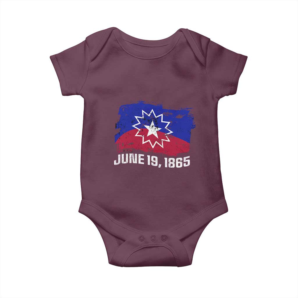 Juneteenth Flag 1865 Baby Onesie Black Freedom Black History