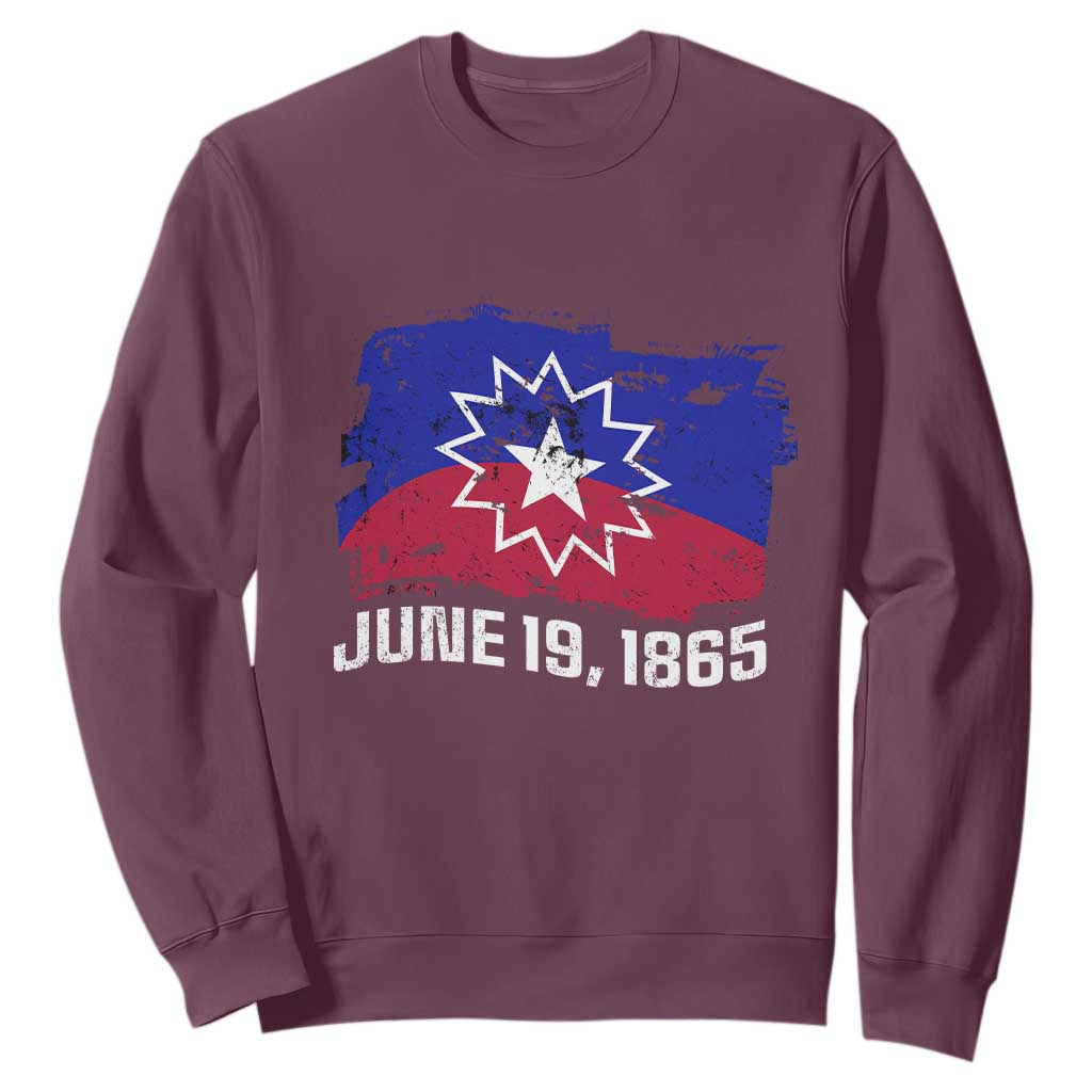 Juneteenth Flag 1865 Sweatshirt Black Freedom Black History
