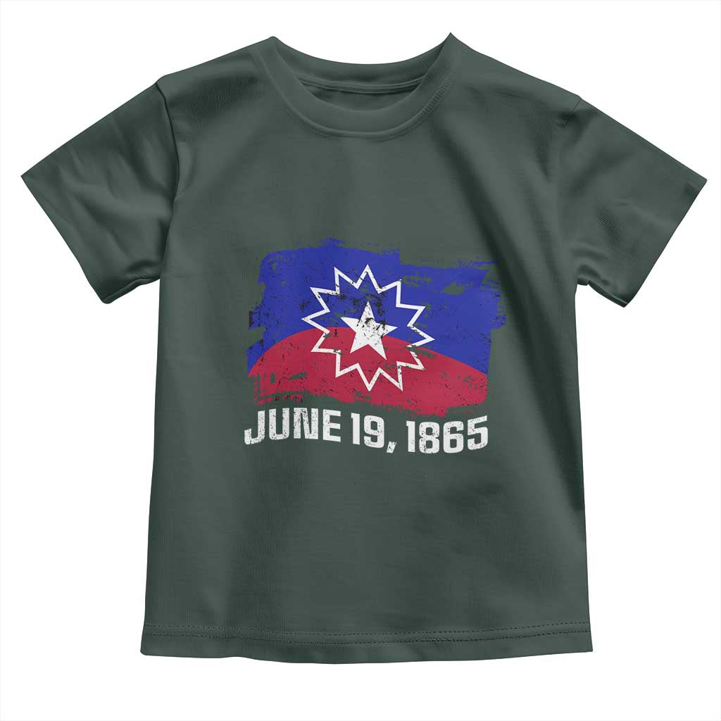 Juneteenth Flag 1865 Toddler T Shirt Black Freedom Black History