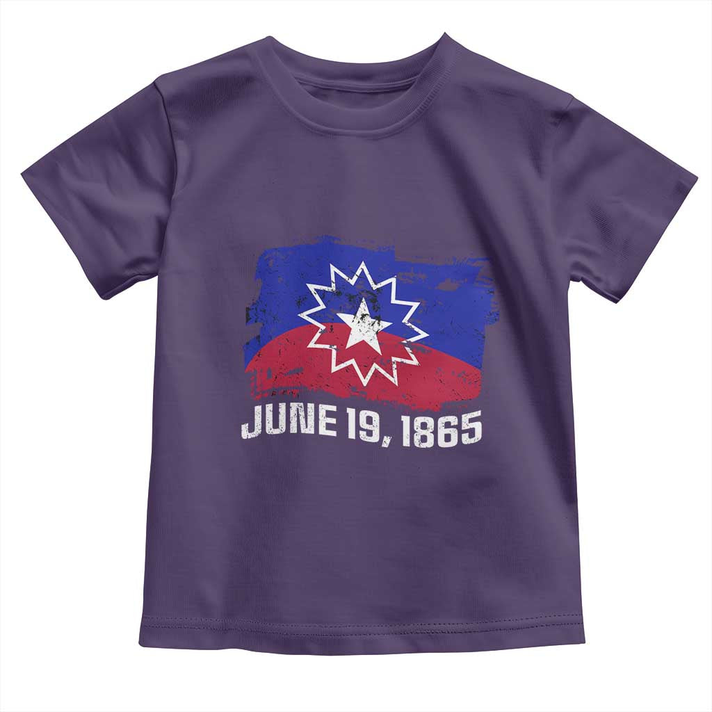 Juneteenth Flag 1865 Toddler T Shirt Black Freedom Black History