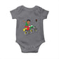 Funny Black History Baby Onesie African Kids Dabbing Black King In Monster Truck