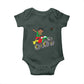 Funny Black History Baby Onesie African Kids Dabbing Black King In Monster Truck