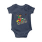 Funny Black History Baby Onesie African Kids Dabbing Black King In Monster Truck