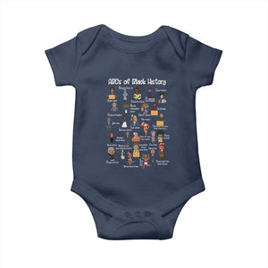 ABCs of Black History Pride Baby Onesie Juneteenth Black Freedom