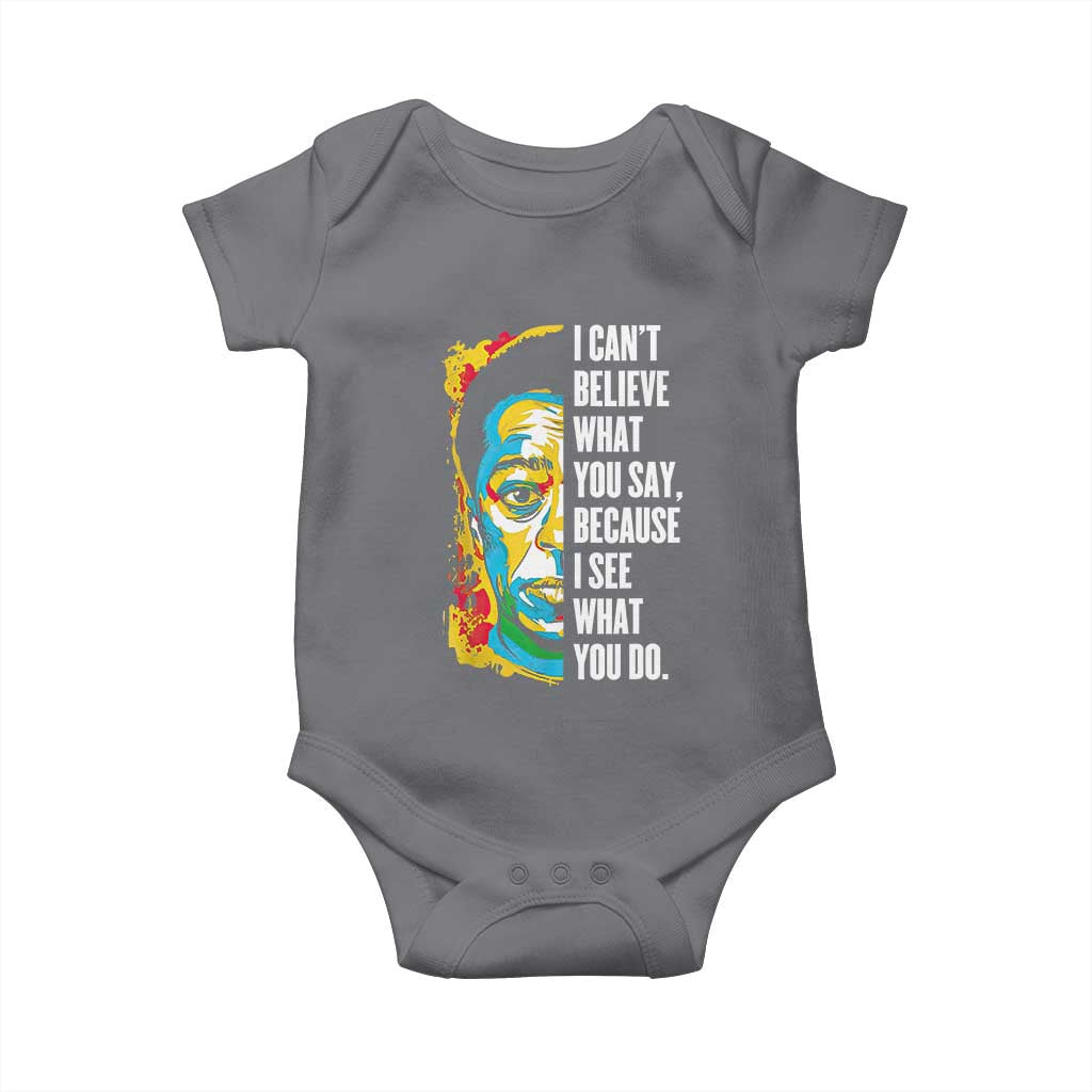 James Baldwin Graffiti Art Baby Onesie Juneteenth Black History Month