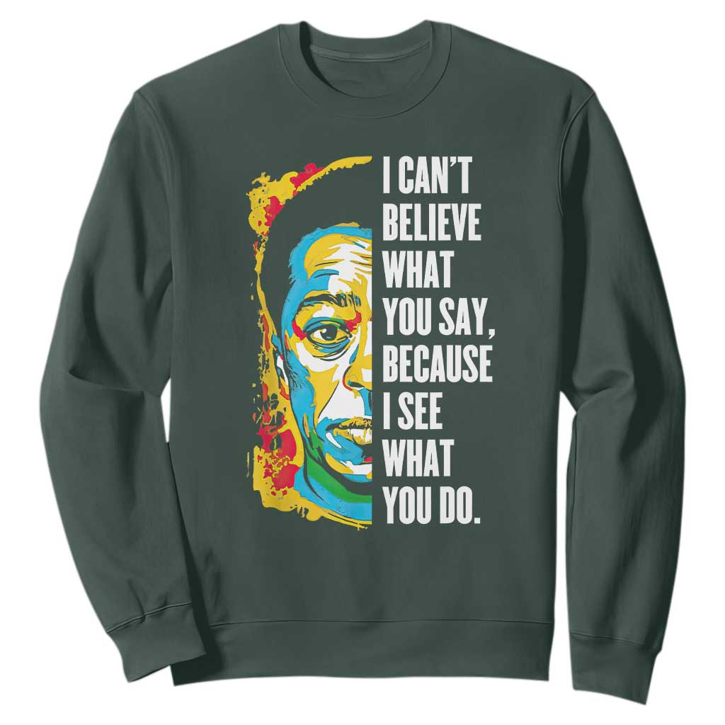 James Baldwin Graffiti Art Sweatshirt Juneteenth Black History Month