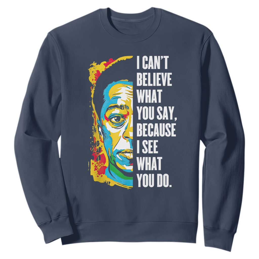 James Baldwin Graffiti Art Sweatshirt Juneteenth Black History Month