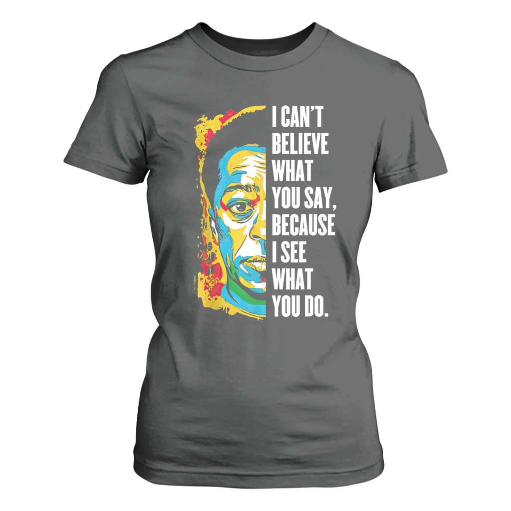 James Baldwin Graffiti Art T Shirt For Women Juneteenth Black History Month