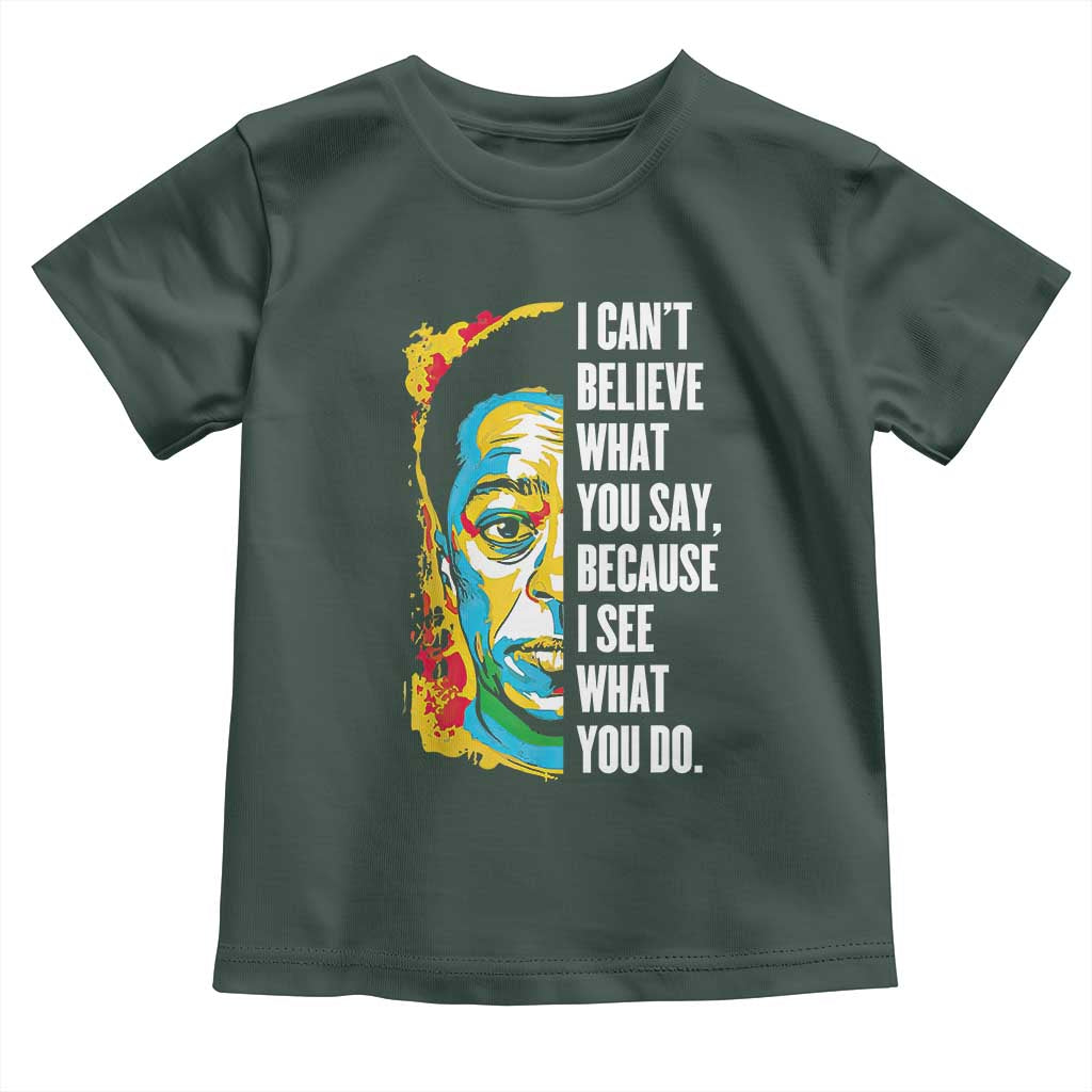 James Baldwin Graffiti Art Toddler T Shirt Juneteenth Black History Month