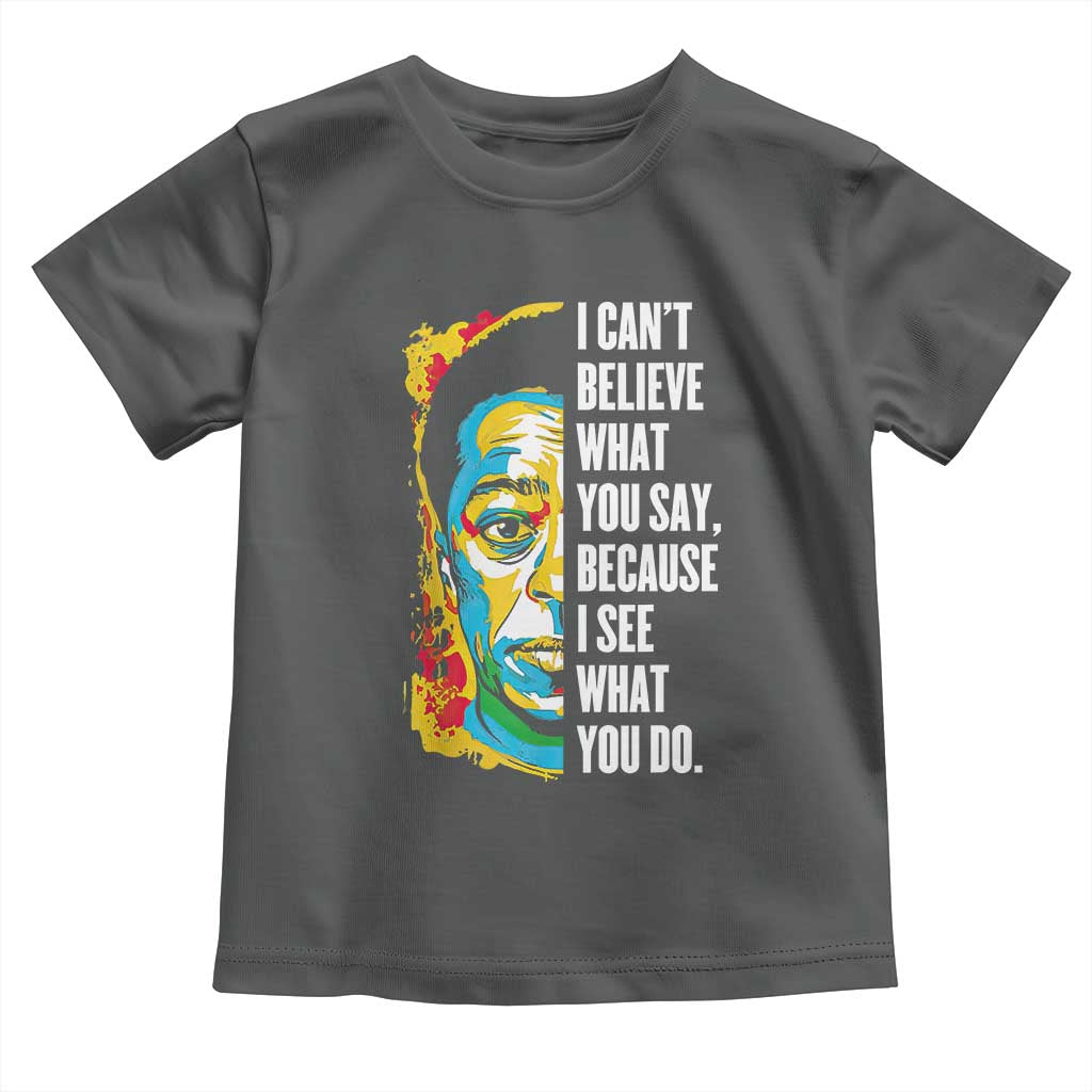 James Baldwin Graffiti Art Toddler T Shirt Juneteenth Black History Month