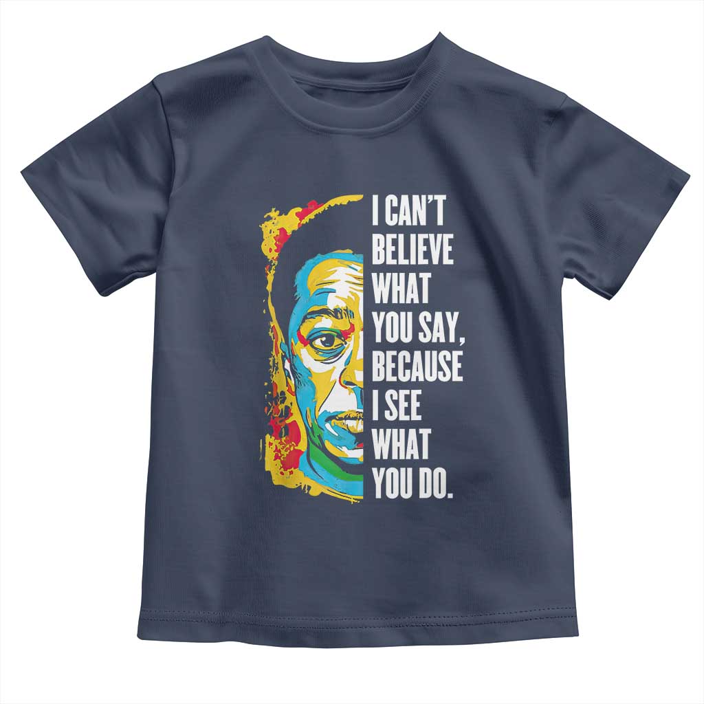 James Baldwin Graffiti Art Toddler T Shirt Juneteenth Black History Month