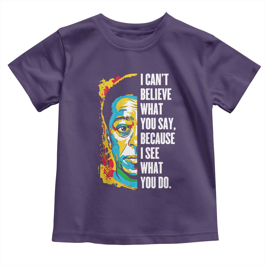 James Baldwin Graffiti Art Toddler T Shirt Juneteenth Black History Month