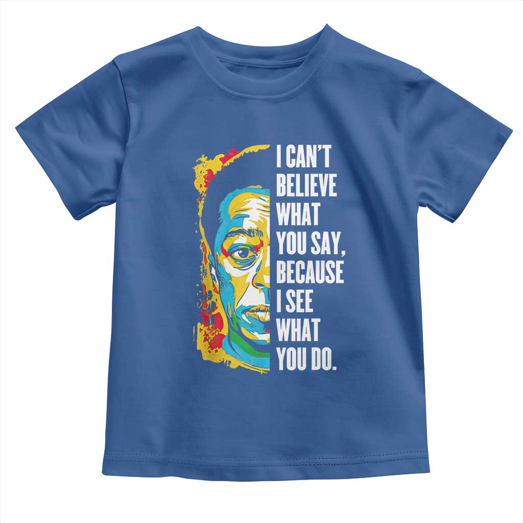 James Baldwin Graffiti Art Toddler T Shirt Juneteenth Black History Month