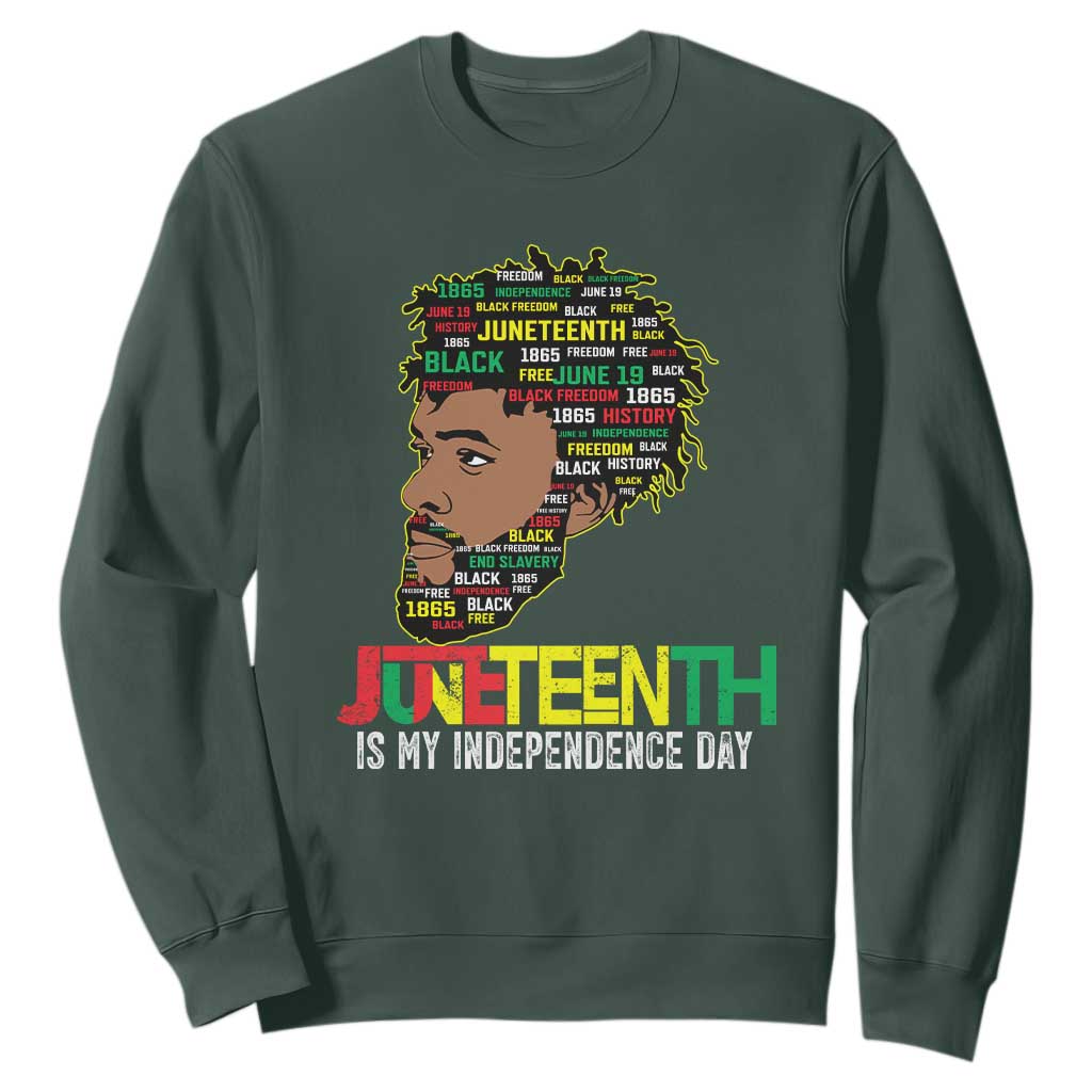 Juneteenth 1865 King Sweatshirt June 19th Black Freedom African American History