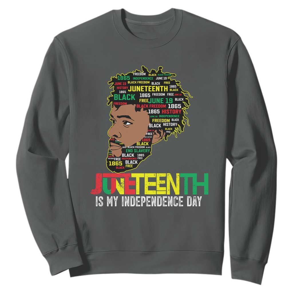 Juneteenth 1865 King Sweatshirt June 19th Black Freedom African American History