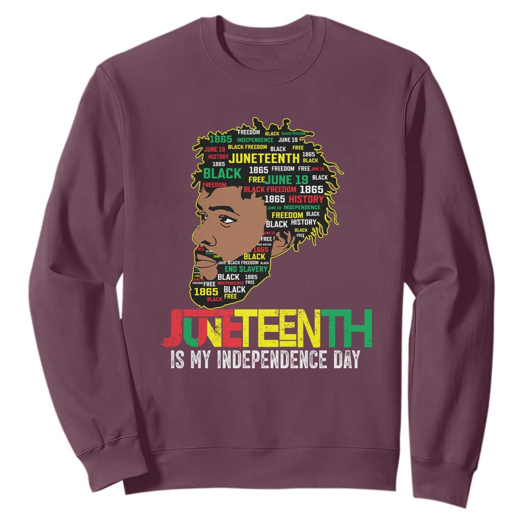 Juneteenth 1865 King Sweatshirt June 19th Black Freedom African American History