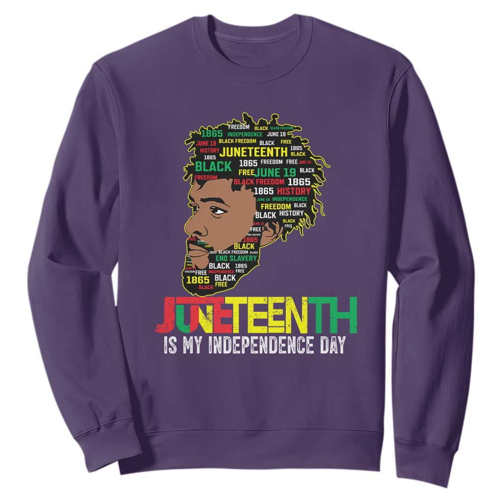 Juneteenth 1865 King Sweatshirt June 19th Black Freedom African American History