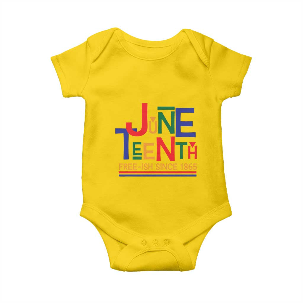 Free Ish Baby Onesie Juneteenth Celebration Since 1865 Retro