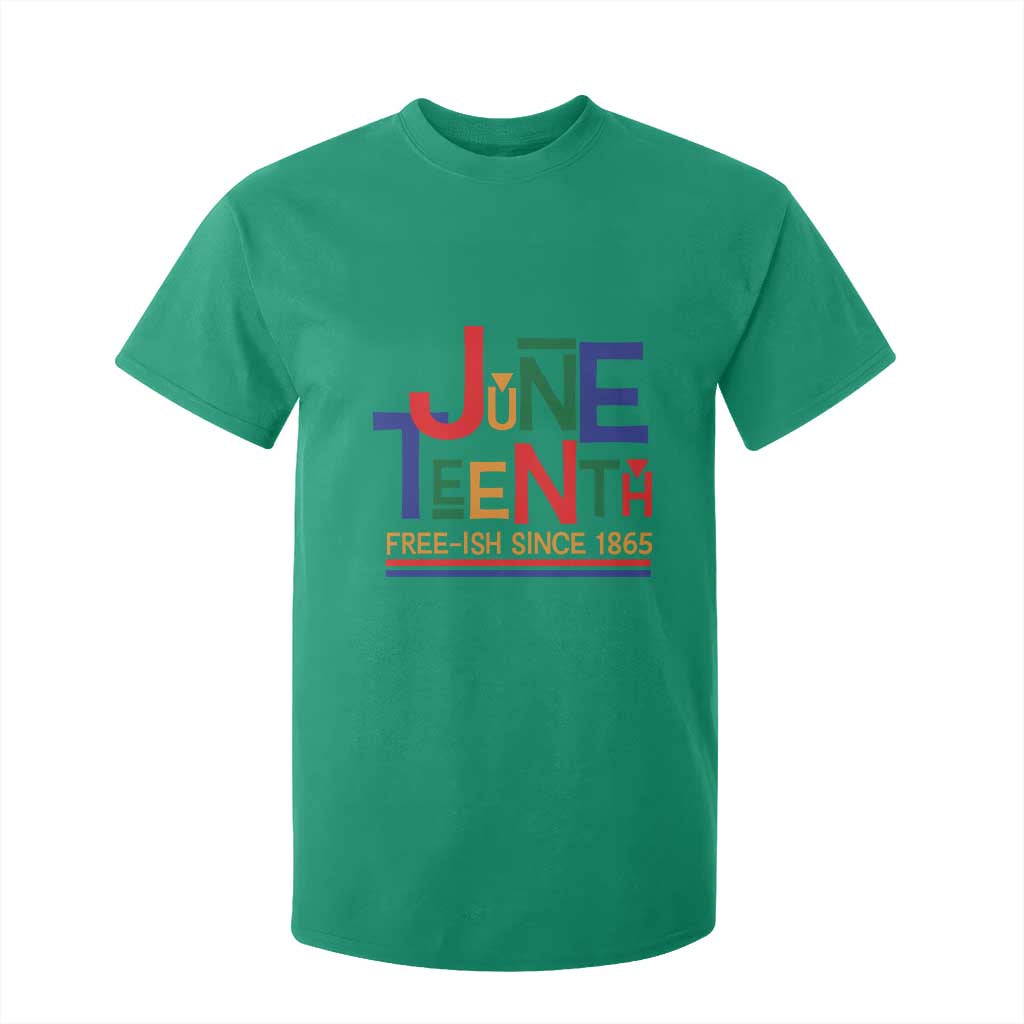 Free Ish T Shirt For Kid Juneteenth Celebration Since 1865 Retro