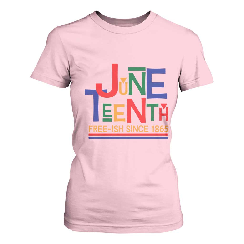 Free Ish T Shirt For Women Juneteenth Celebration Since 1865 Retro
