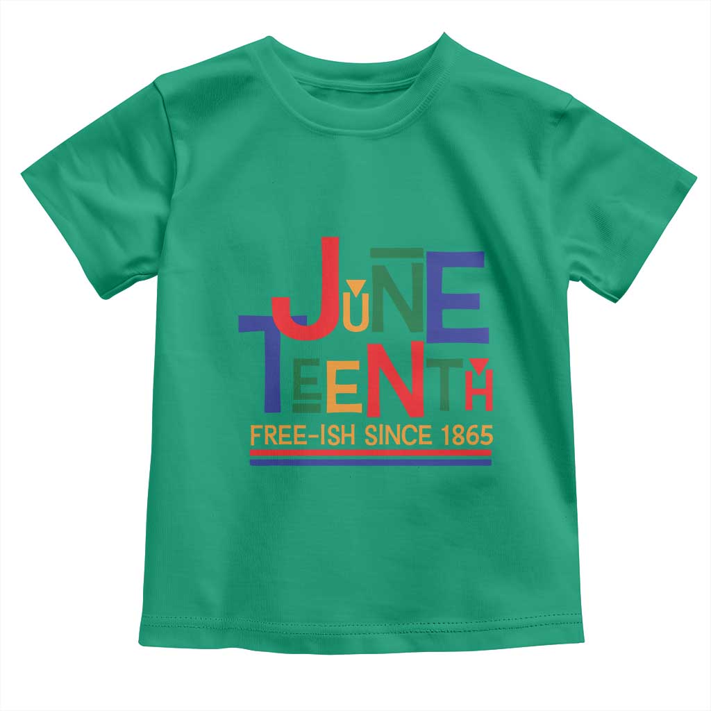 Free Ish Toddler T Shirt Juneteenth Celebration Since 1865 Retro