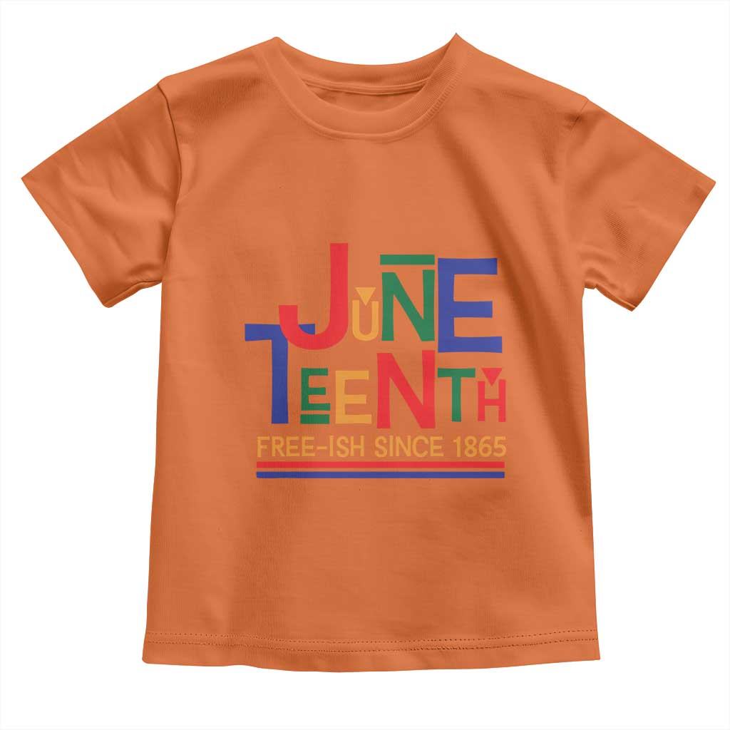 Free Ish Toddler T Shirt Juneteenth Celebration Since 1865 Retro