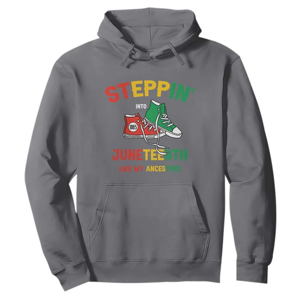 Stepping into Juneteenth 1865 Hoodie Like My Ancestors Sneakers