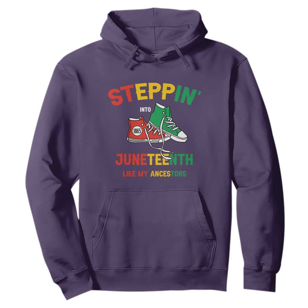 Stepping into Juneteenth 1865 Hoodie Like My Ancestors Sneakers