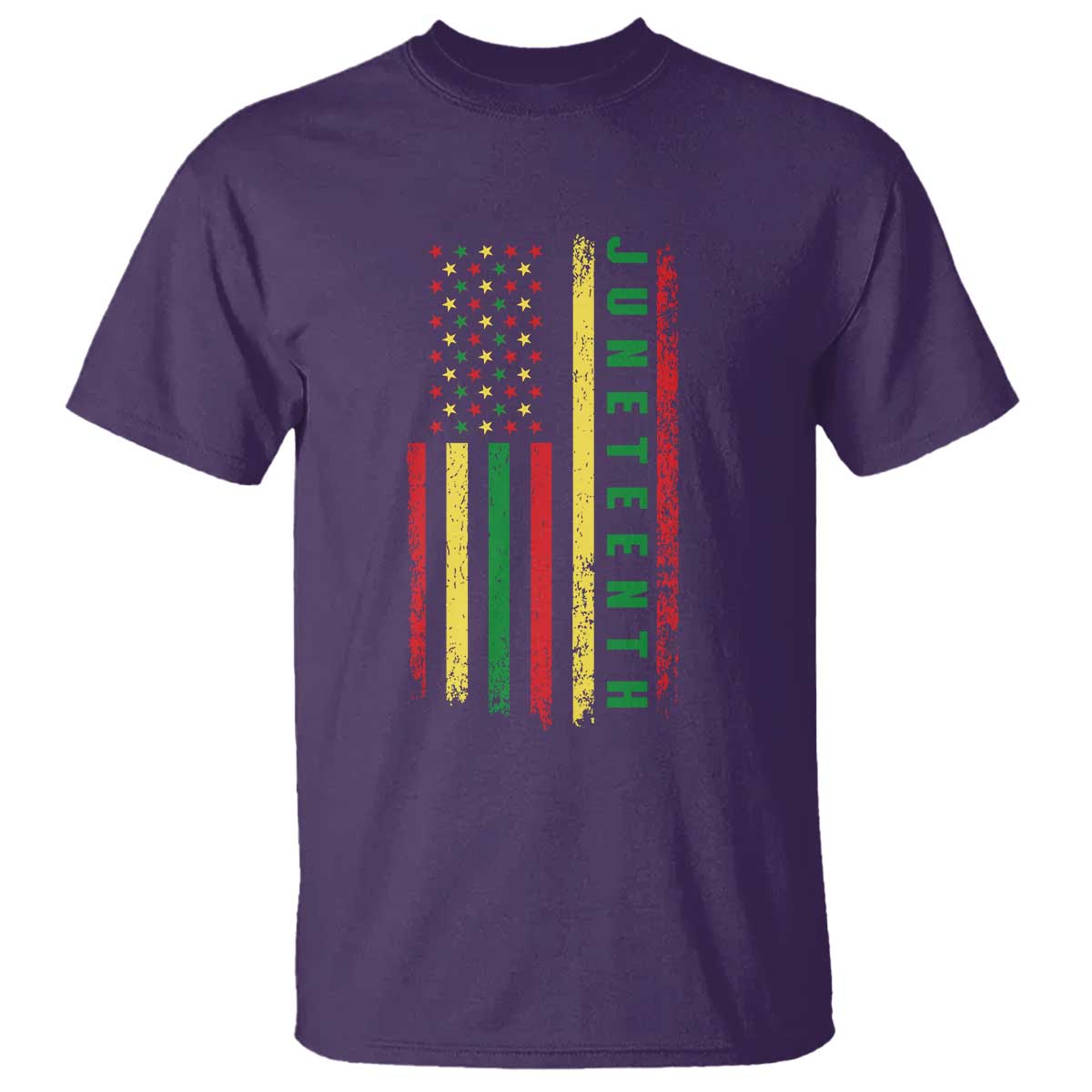 Juneteenth American Flag T Shirt Melanin Black Pride Pan African 1865