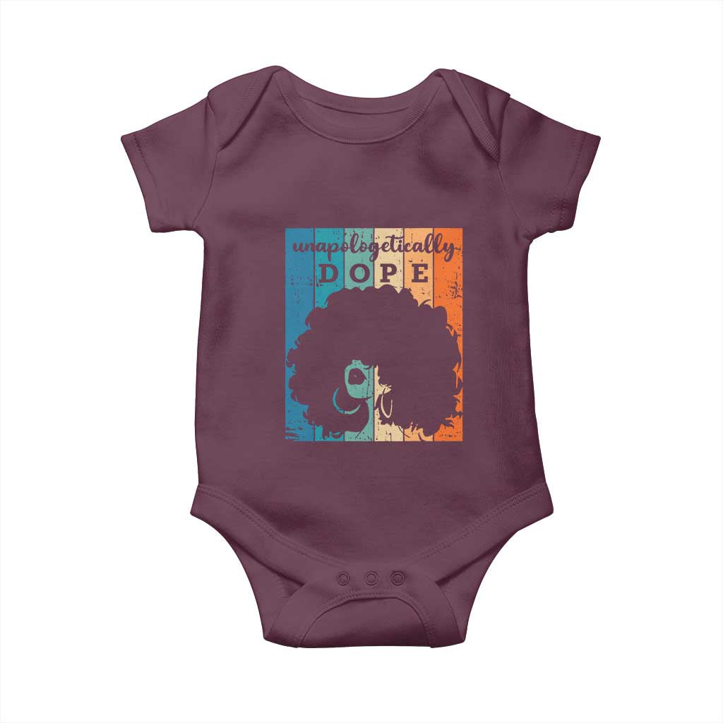 Unapologetically Dope Black Baby Onesie African American Pride