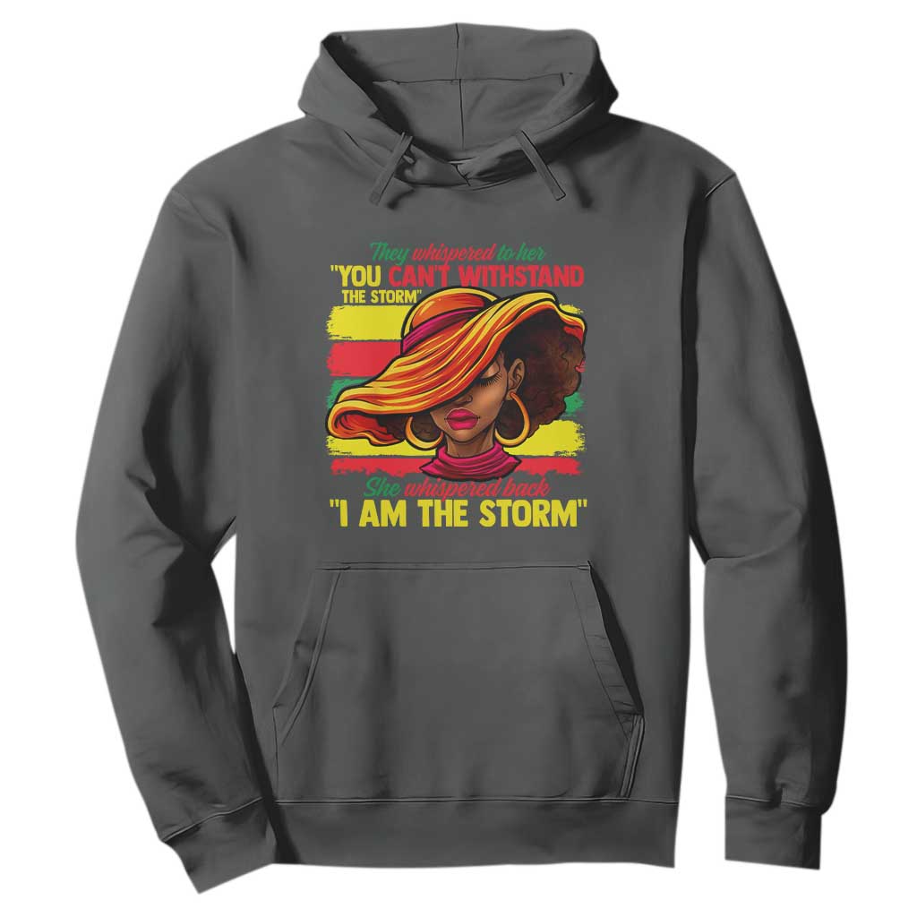 Proud Black African American Ladies Hoodie Black History Month